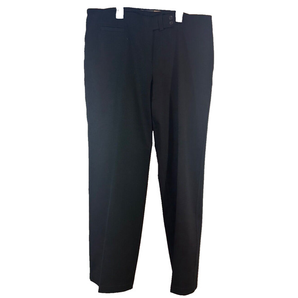 Eileen Fisher Pants - EILEEN FISHER Pants L Heavyweight Rayon Ponte Pull On Stretch Straight Black B11